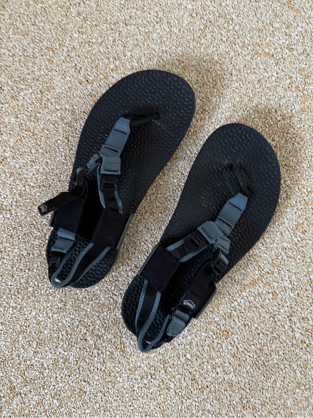 Teva Black and Gray Adjustable Strap Sandals